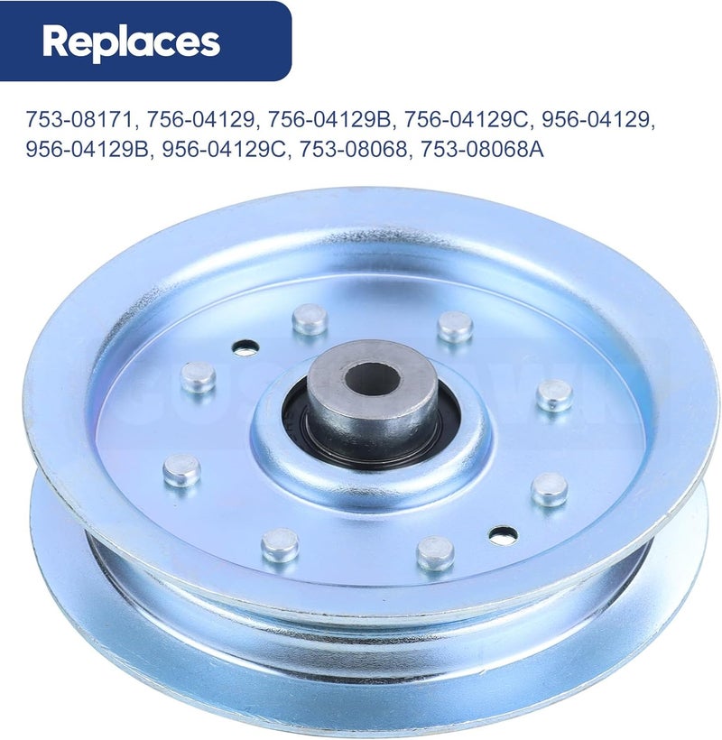 GUSUHAWK 2 Pack 753-08171 Idler Pulley Kit Replaces Cub Cadet 756-04129B, 756-04129, 753-08171, 753-08068 for Cub Cadet RZT 50, RZT 54, RZT 42, LT1042, LT1045, LT2000, LTX 1040, LTX 1050 Lawn Tractors - Image 3